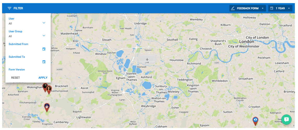 Geo-Map W/ Array's Location Feature