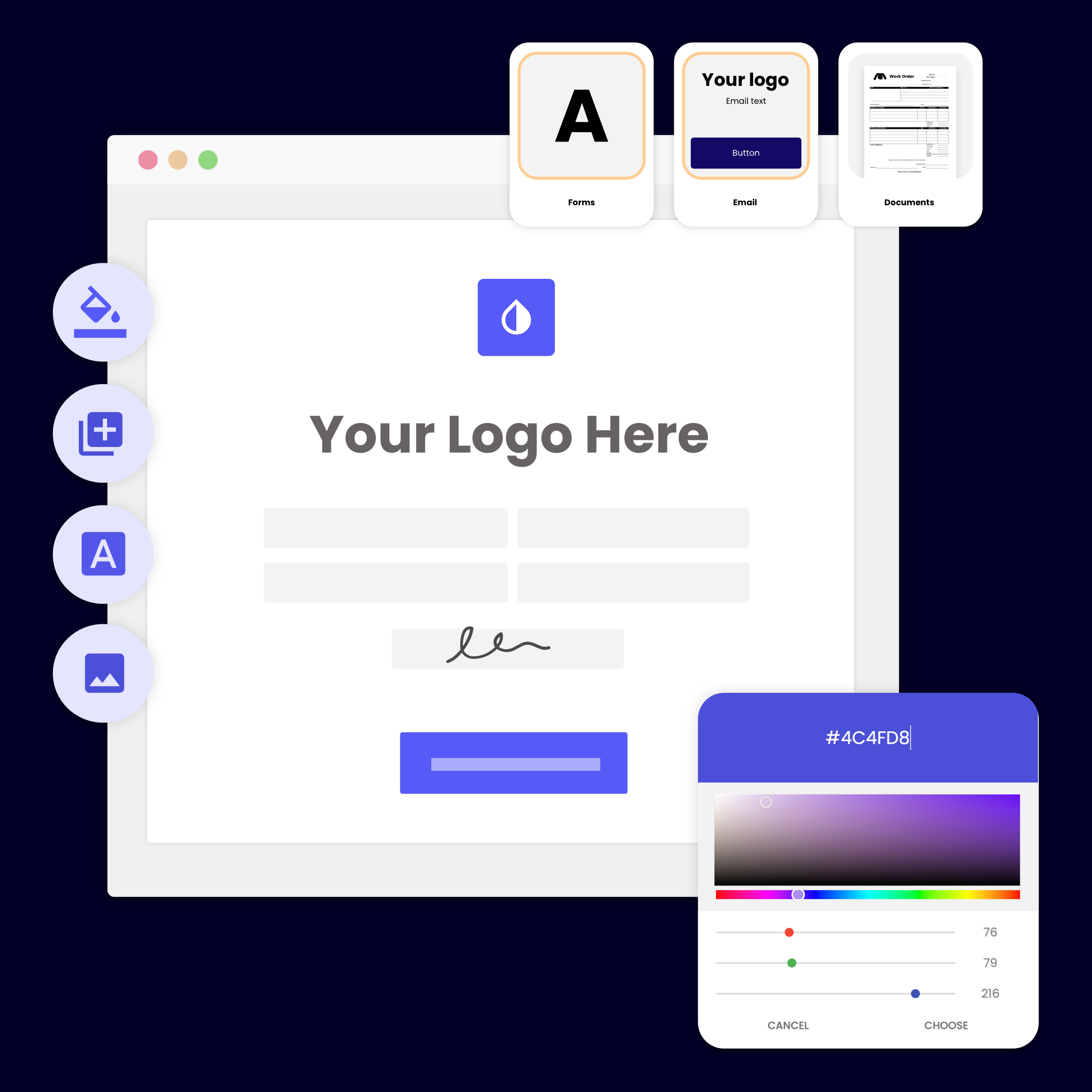 Branded Form Templates, Checklists, Survey, Questionnaires