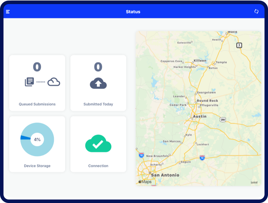 Array data collection offline